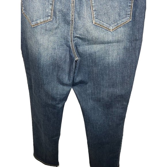 SO slimming girlfriend, slim leg, ankle jeans by Chicos denim sequence 5pocket - Picture 6 of 14